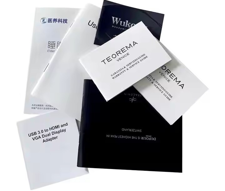 Customize Instruction Booklet and User Manual